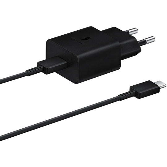Cargador de Pared Samsung Power Adapter EP-T1510XBEGWW con USB-C/15W/ 3A - NEGRO
