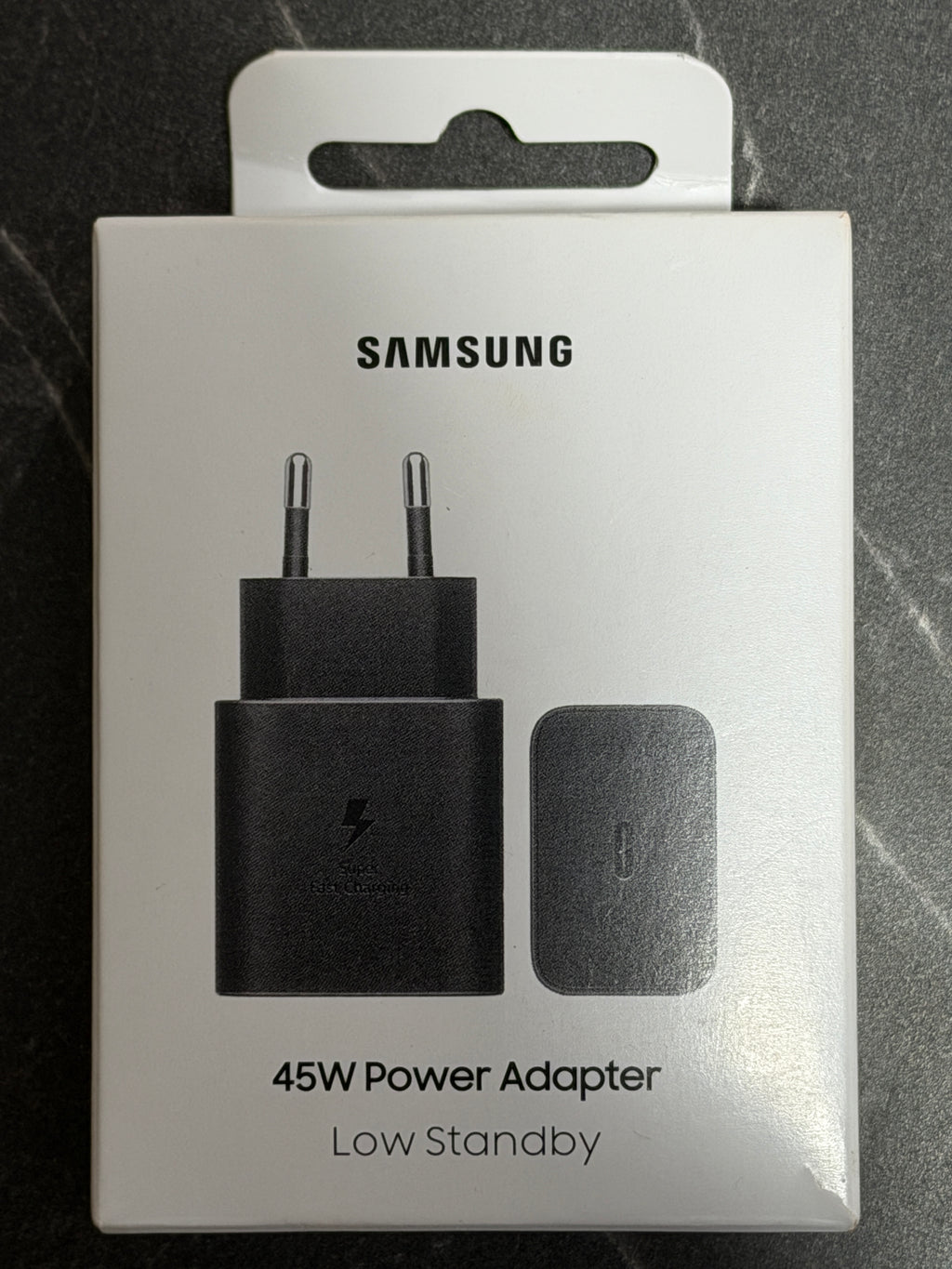 Cargador Original SAMSUNG TIPO C 45W (CARGA SÚPER RÁPIDA)